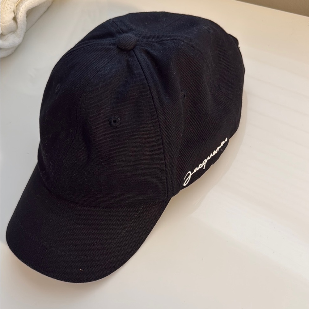 Jacquemus Black Baseball Cap